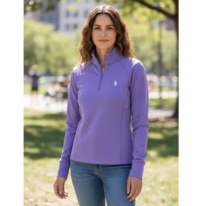 Ralph Lauren Women's Purple RLX Quarter Zip Pullover NWOT